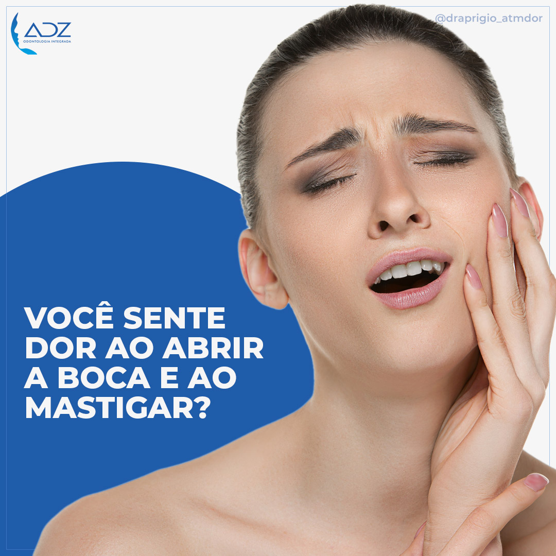 Você sente dor ao abrir a boca e ao mastigar?